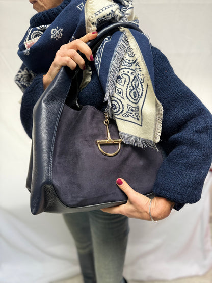 STAFFA MAXI PELLE E SUEDE