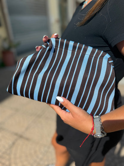 Pochette bag a righe